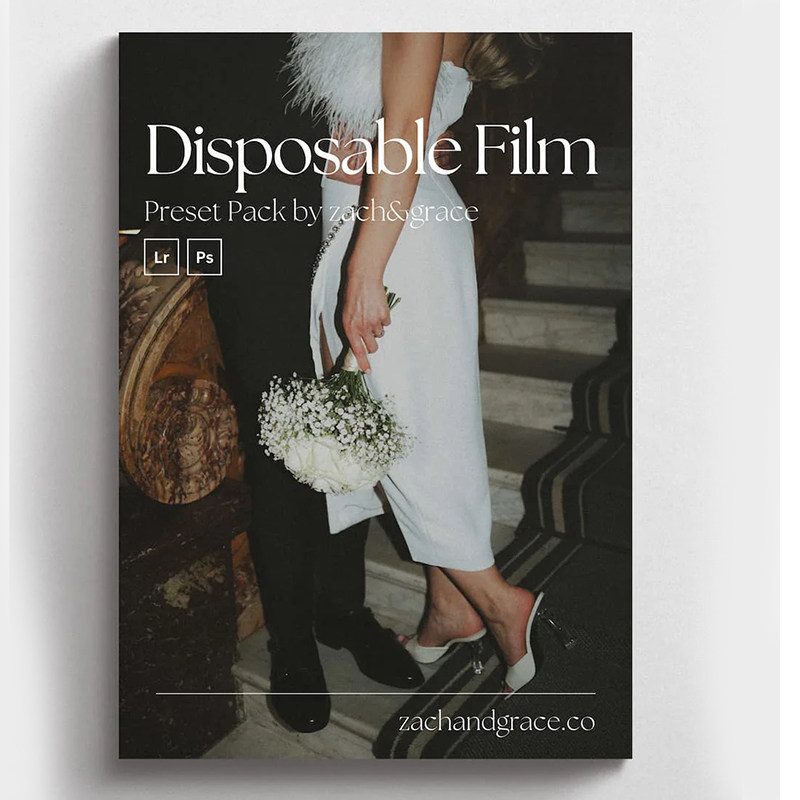 Disposable Film – Bộ Preset 35mm Hoài Niệm, Chất Ảnh Film Dùng Một Lần Cho Ảnh Cưới & Chân Dung (XMP)