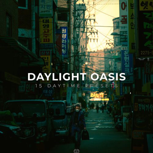 Daylight Oasis – 15 Preset Lightroom Ánh Sáng Ban Ngày | Sáng Trong, Điện Ảnh & Tự Nhiên (XMP/DNG)