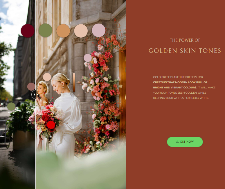 GOLD Presets – Bí Quyết Tạo Làn Da Ánh Vàng & Màu Sắc Rực Rỡ Hiện Đại (XMP/Video Hướng dẫn Việt Sub)