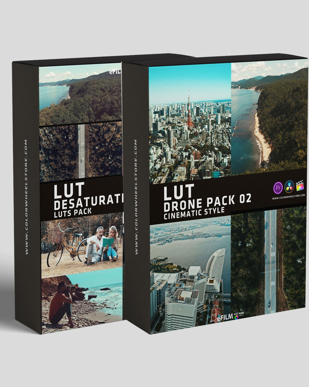 Drone LUT Bundle – Bộ LUT Chỉnh Màu Video Flycam LOG (2 Set) Chuẩn Điện Ảnh (CUBE)