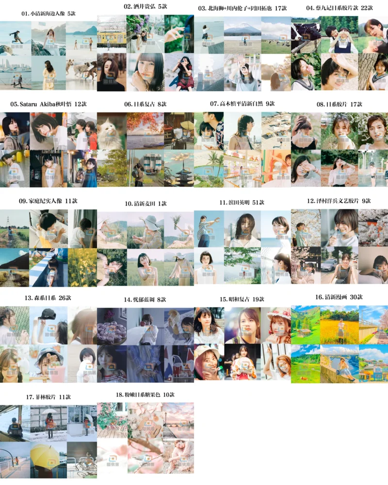 Tổng Hợp 20 Bộ Màu Nhật Bản Hot Nhất Taobao Tone Màu Trong Trẻo, Anime, Film... (XMP/CUBE)