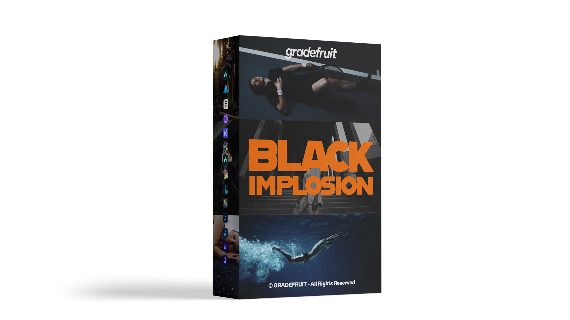 Black Implosion – 17 Looks Tương Phản Mạnh, Đen Sâu Điện Ảnh (XMP/DNG/CUBE)
