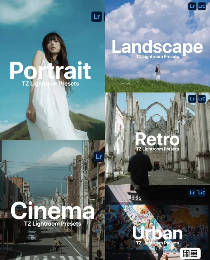 Bộ Preset Cinematic Street & Portrait – Film Look Cho Lightroom & Photoshop (XMP/DNG)