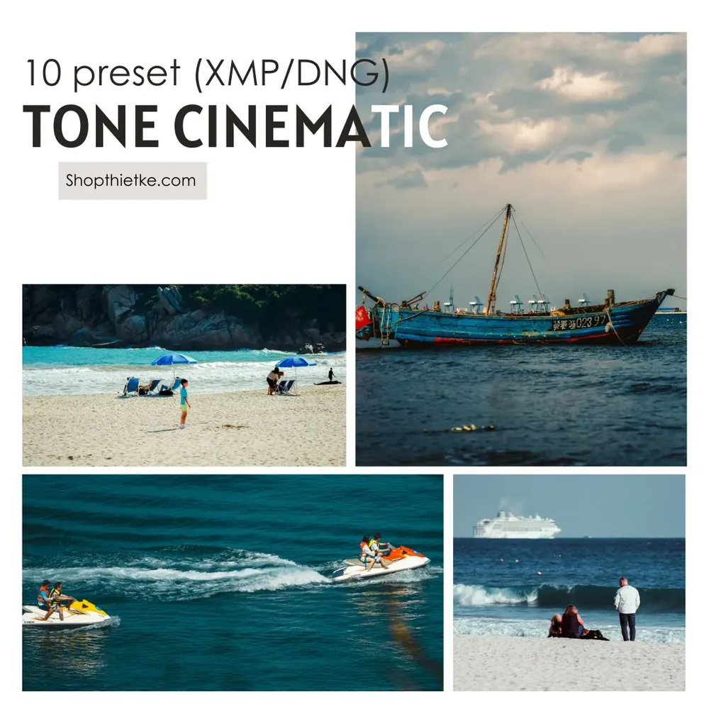 10 Preset Tone Màu Cinematic Cho Cảnh Biển Từ NAG Lý Minh Tinh (XMP/DNG)