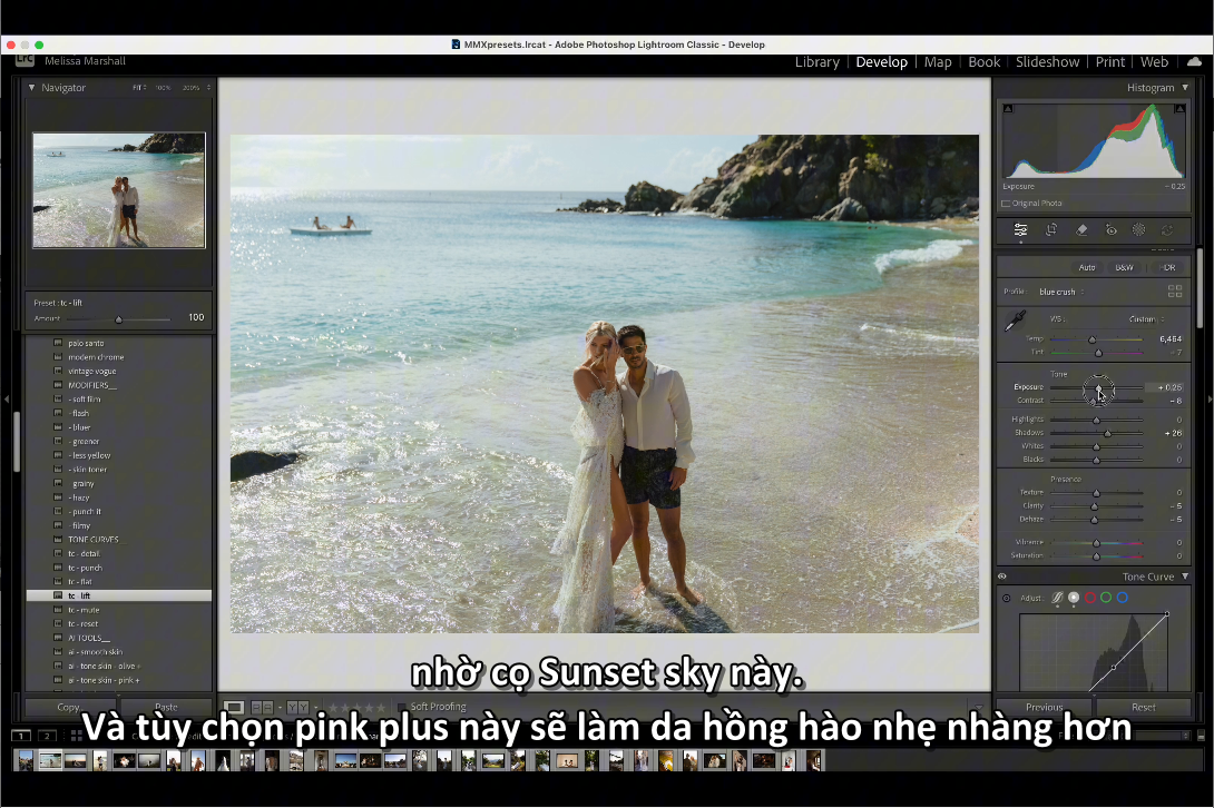 Bộ Preset Modern Nostalgia – Melissa Marshall x DVLOP (Phiên bản 2026 Kèm Video Việt Sub)