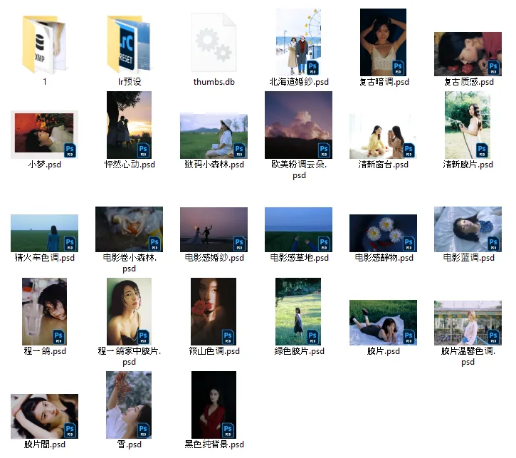 Full Bộ PSD Chỉnh Màu Ảnh Retro Film Lucy Hisano Kèm Preset Lightroom (PSD/10GB) 24 shopthietke com anh 36